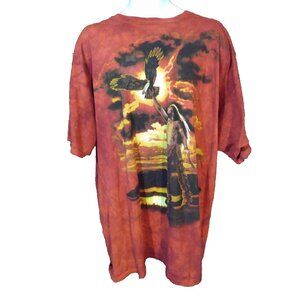 The Mountain Native American T Shirt Eagle Mens 3XL Sky Tie Dye